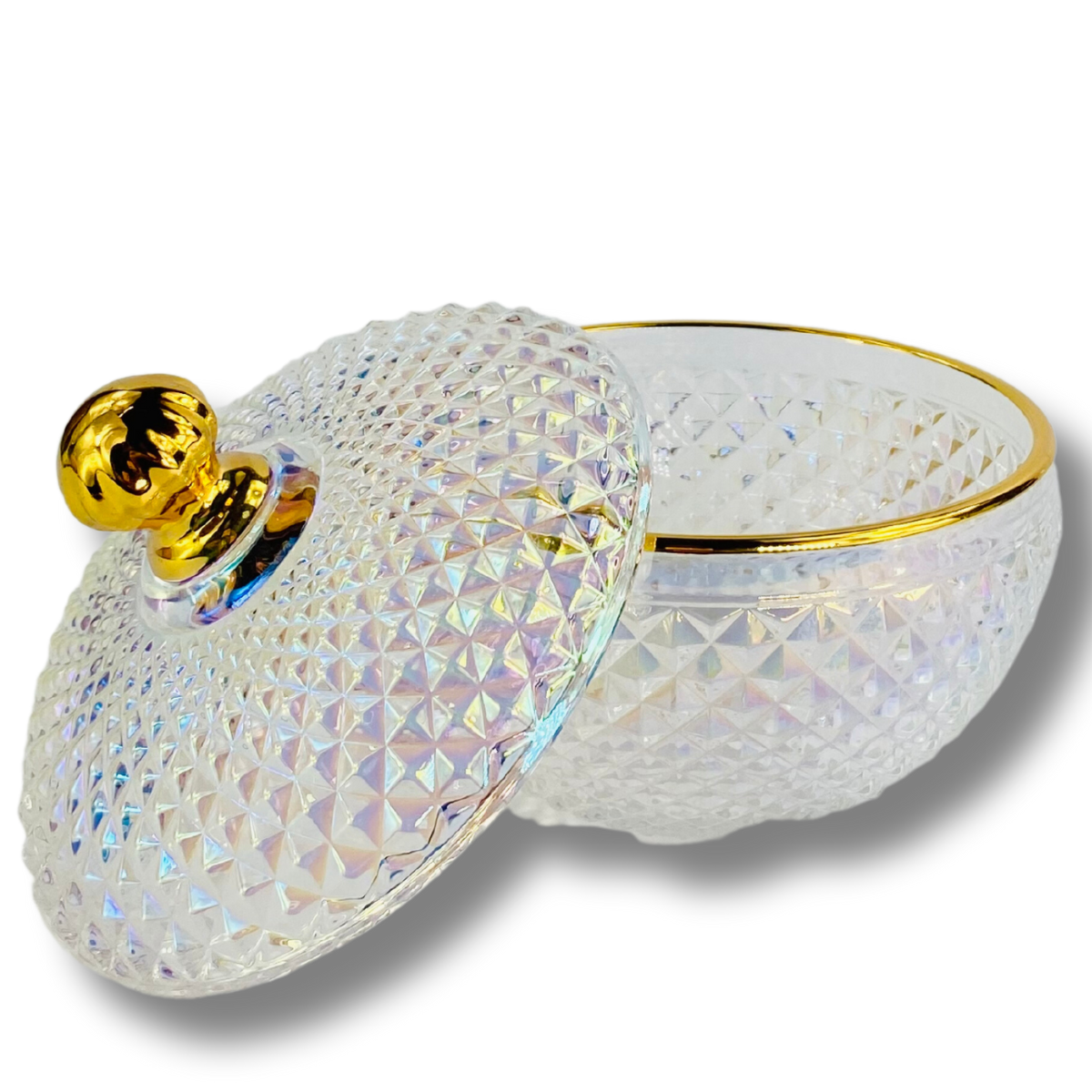 large vanity iridescent candle vessel Measurement