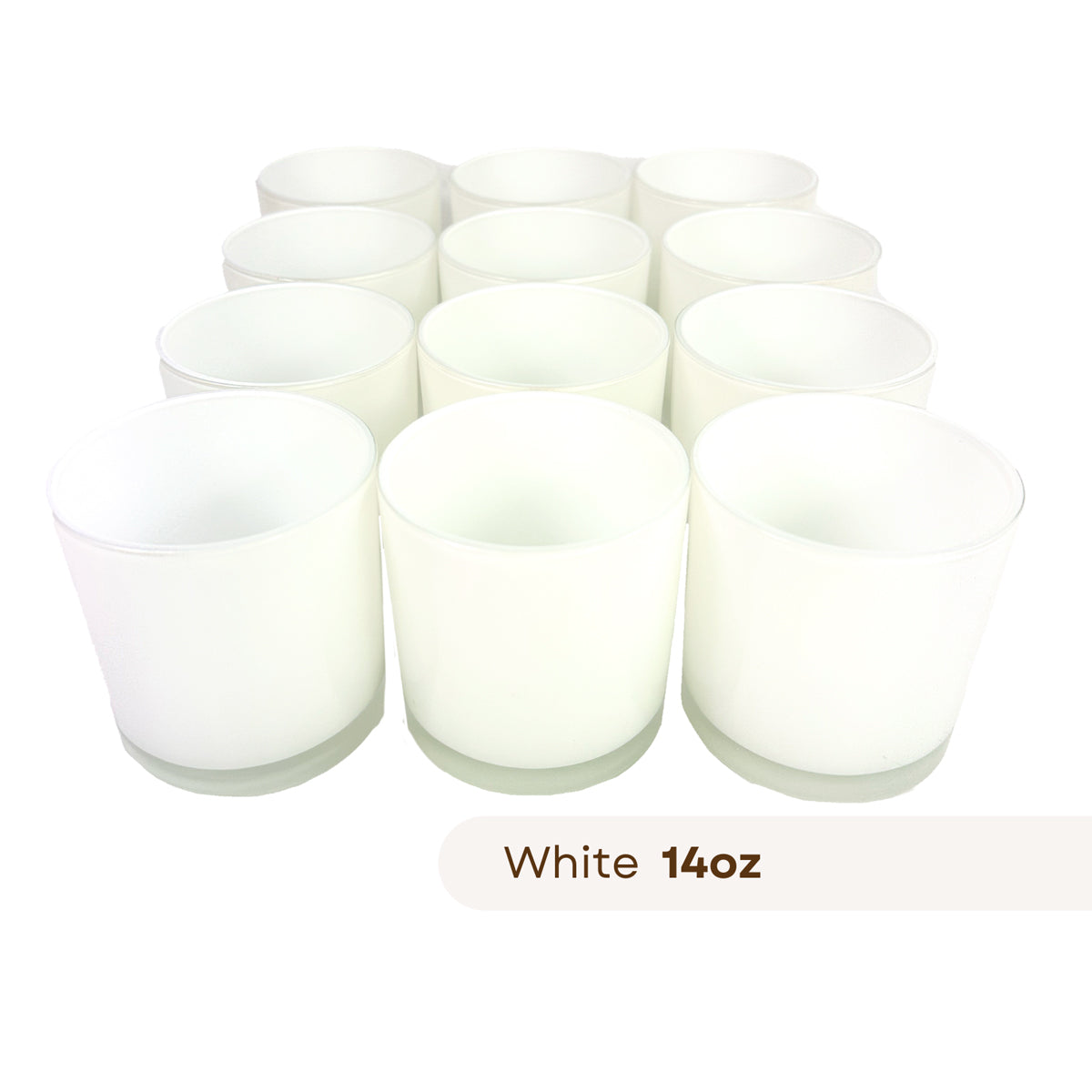 Milk white candle jar havana