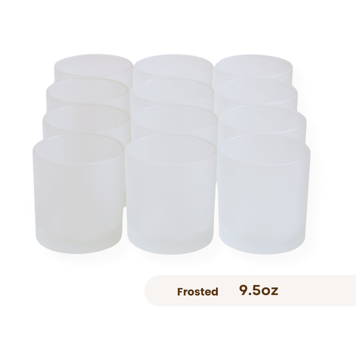 12 Monticiano frosted candle jars