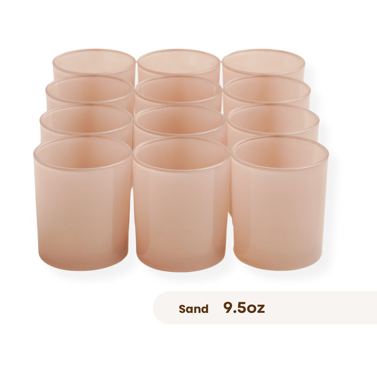 12 Monticiano sand candle jars