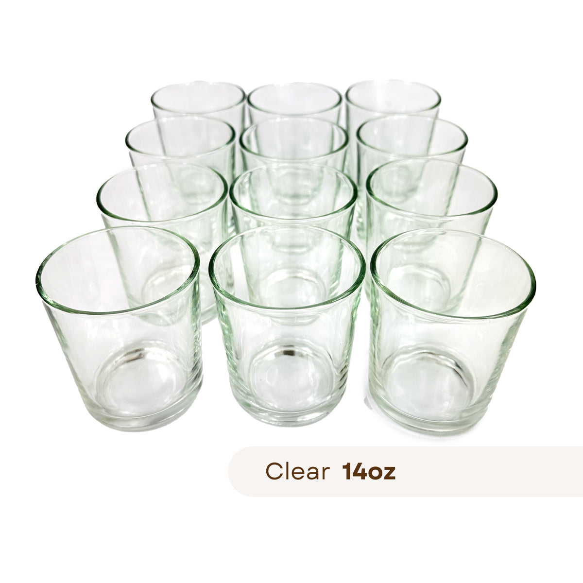 12 Havana clear candle jar