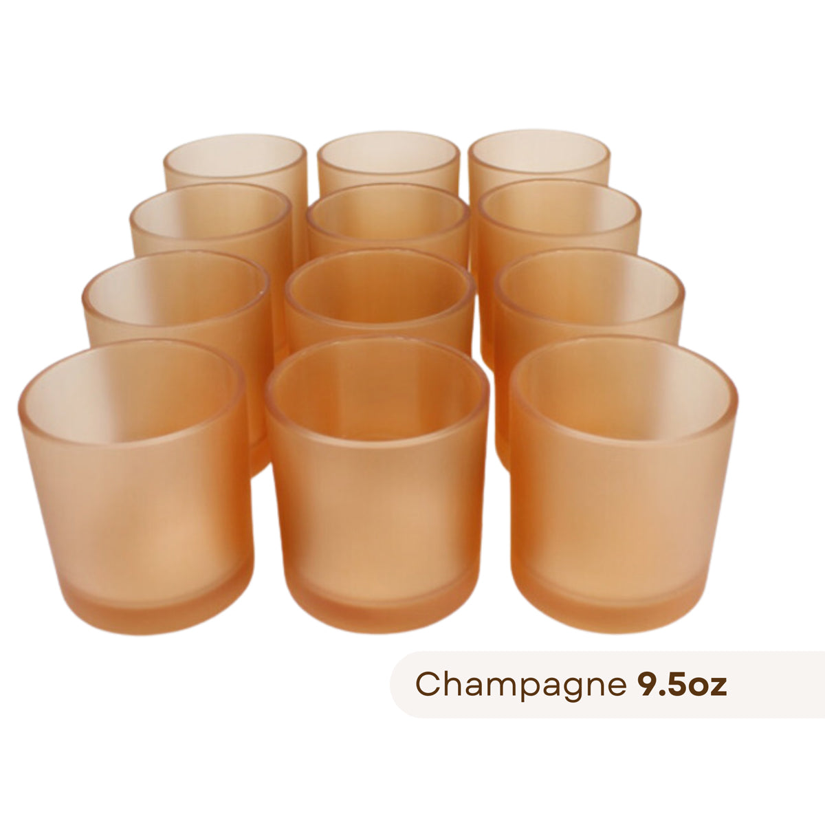 12 Monticiano champagne candle jars