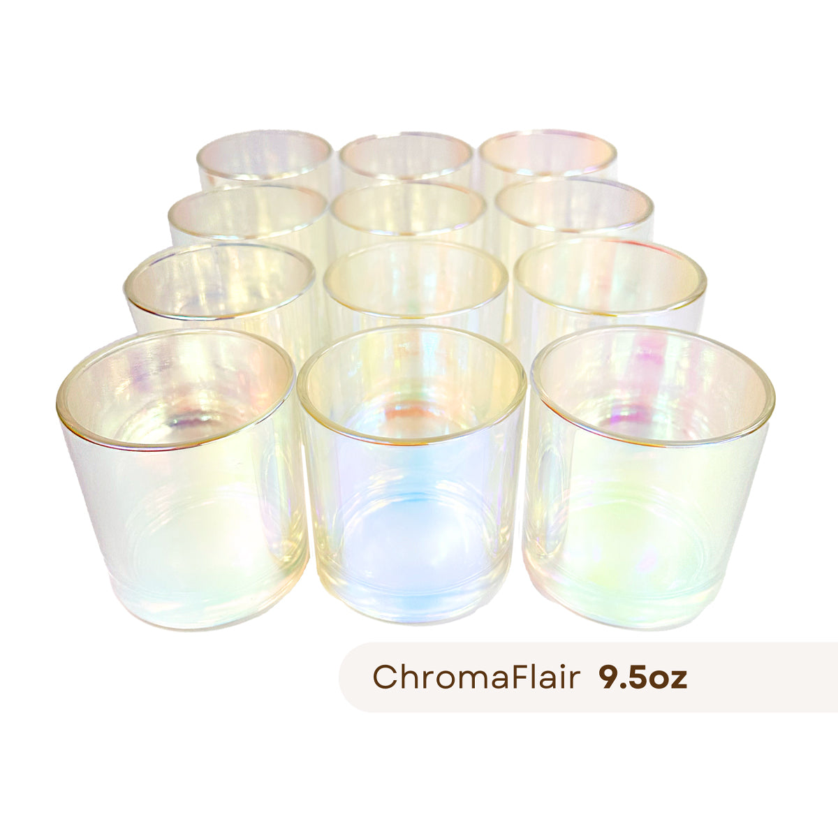 12 Monticiano chromaflair candle jar