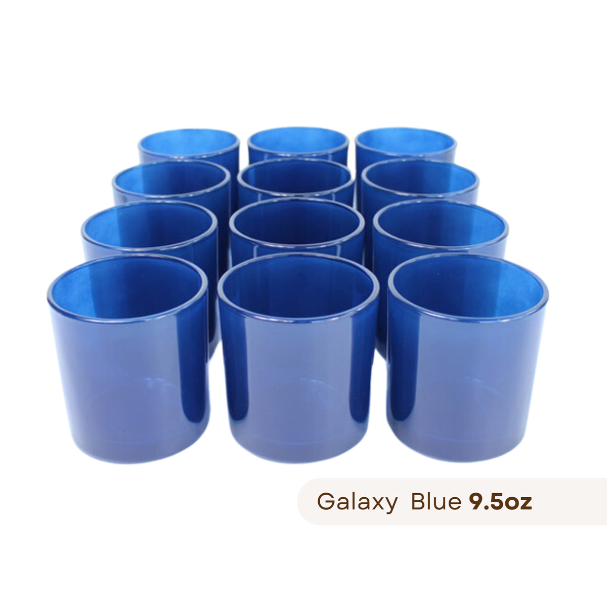 12 Monticiano galaxy blue candle jars
