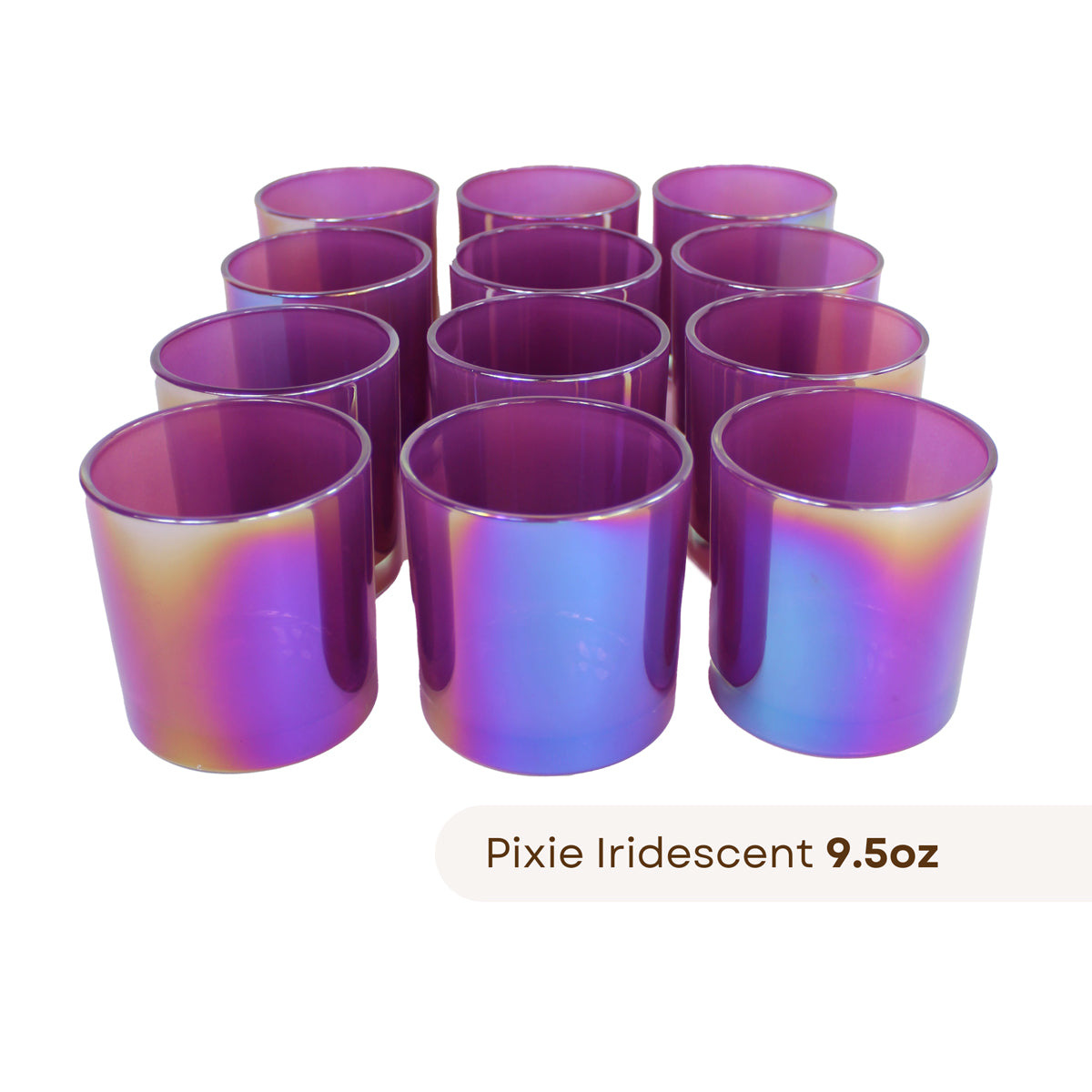 12 Monticiano pixie iridescent candle jars