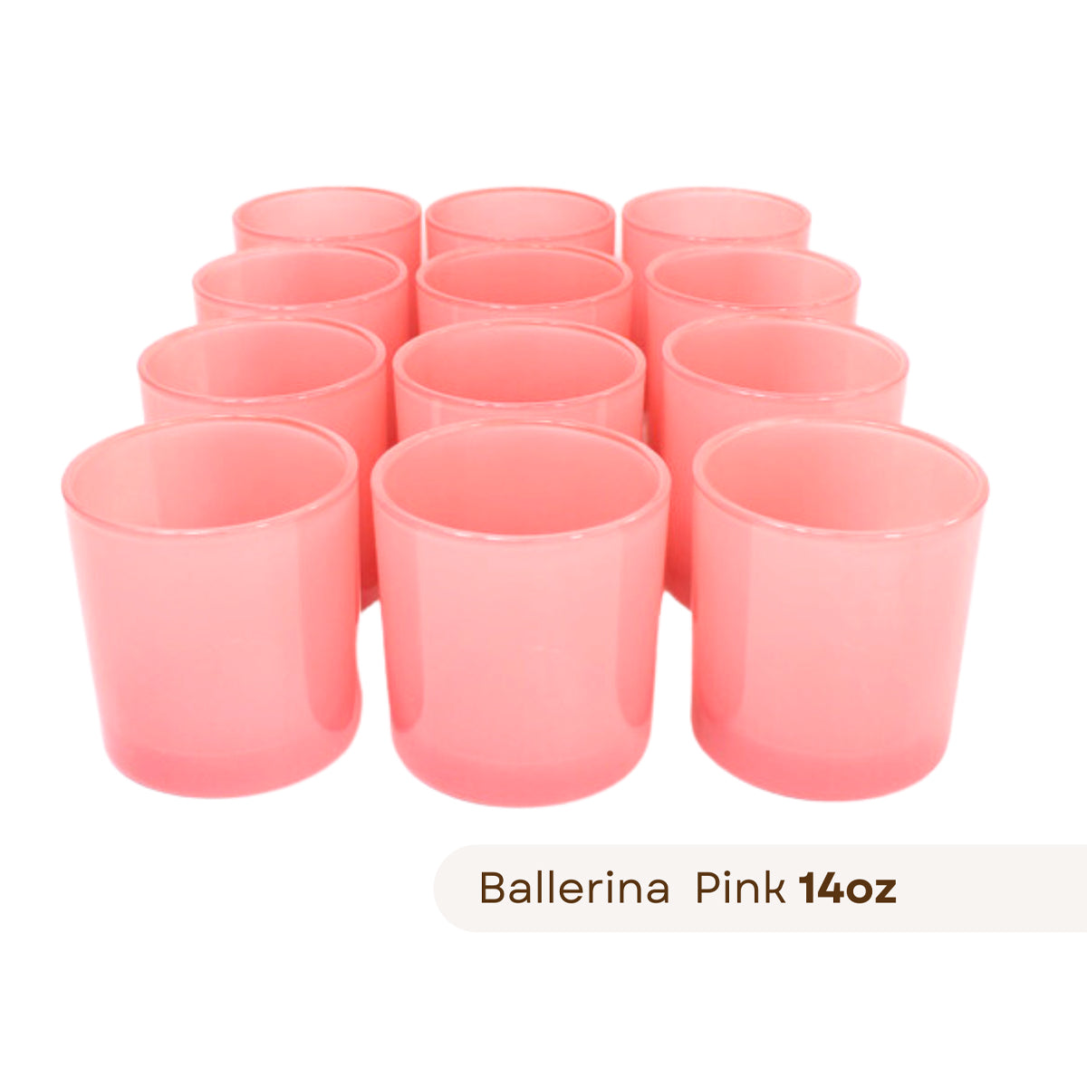 12 havana ballerina pink candle jars