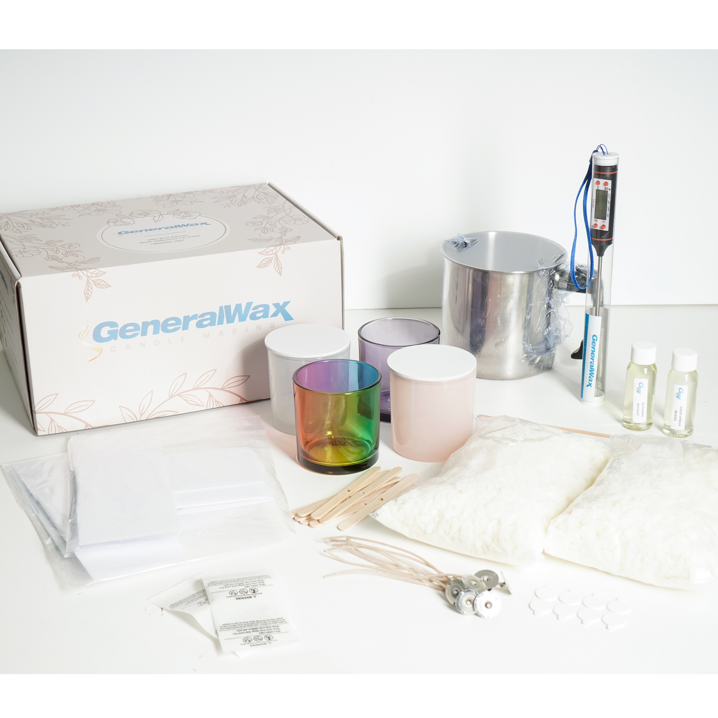 4 pc Glass Gather Glow Candle Making Kit