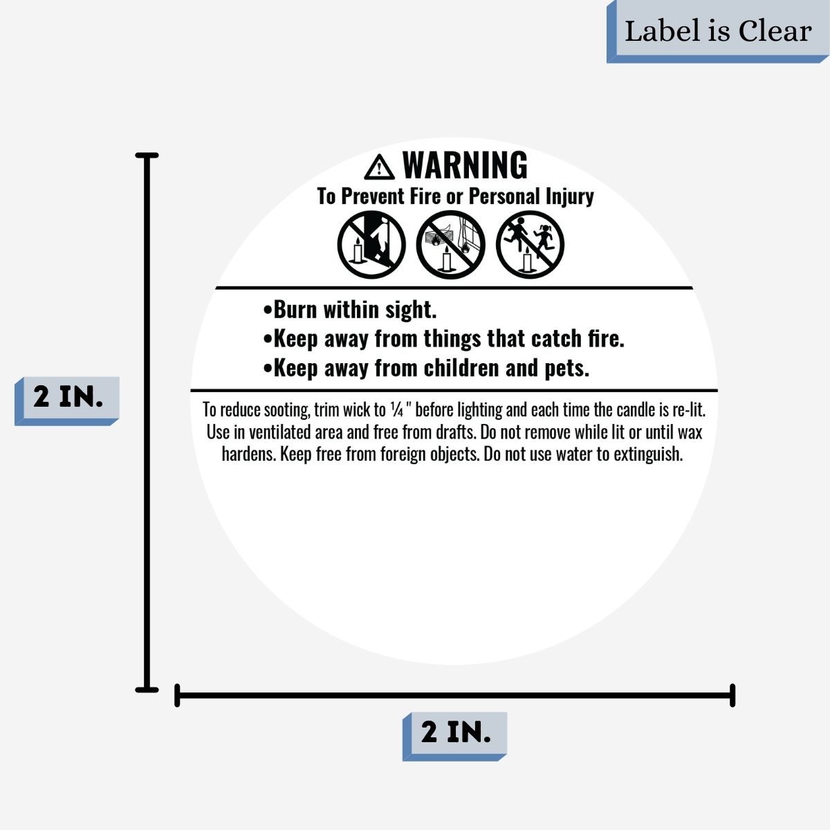 CLR candle label Measurement