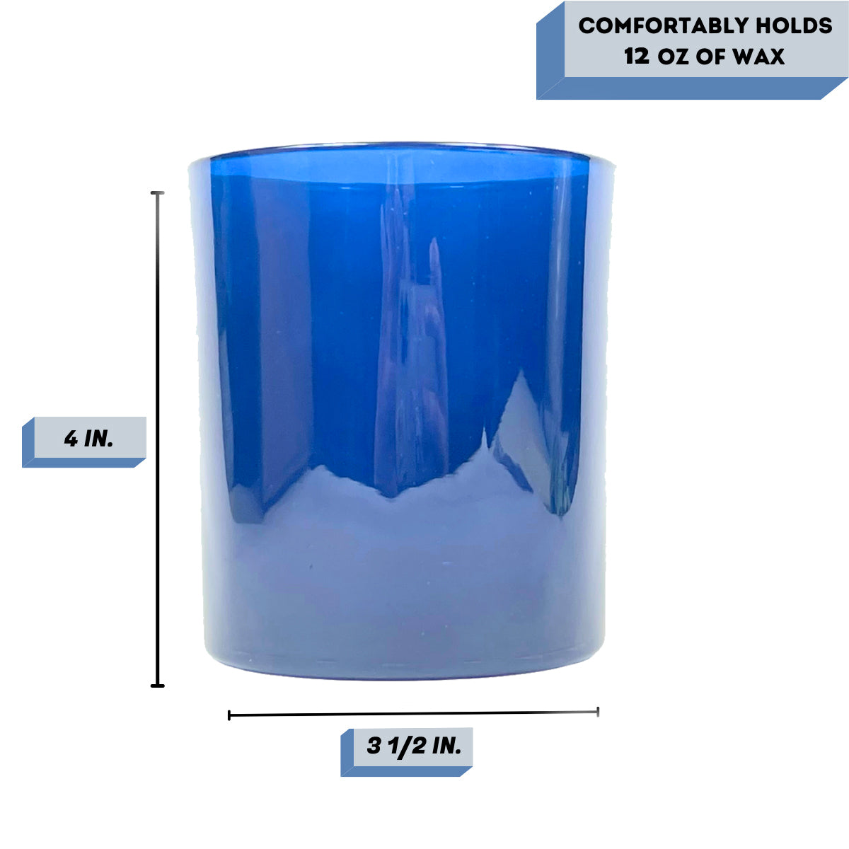 14 Oz Havana Galaxy Blue Candle Jar