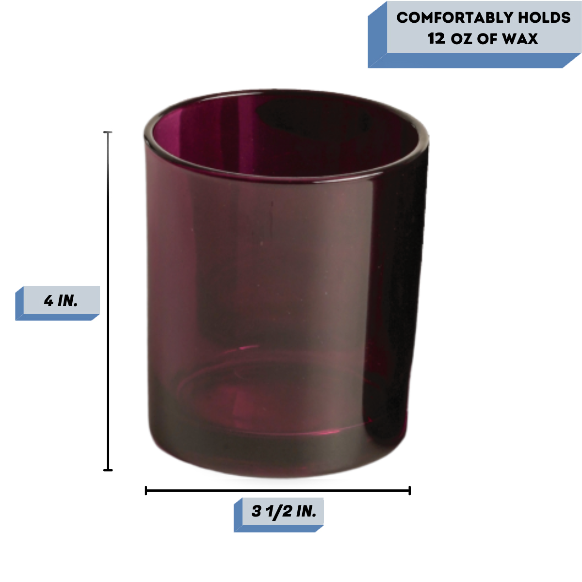 Havana plum candle jar measurements