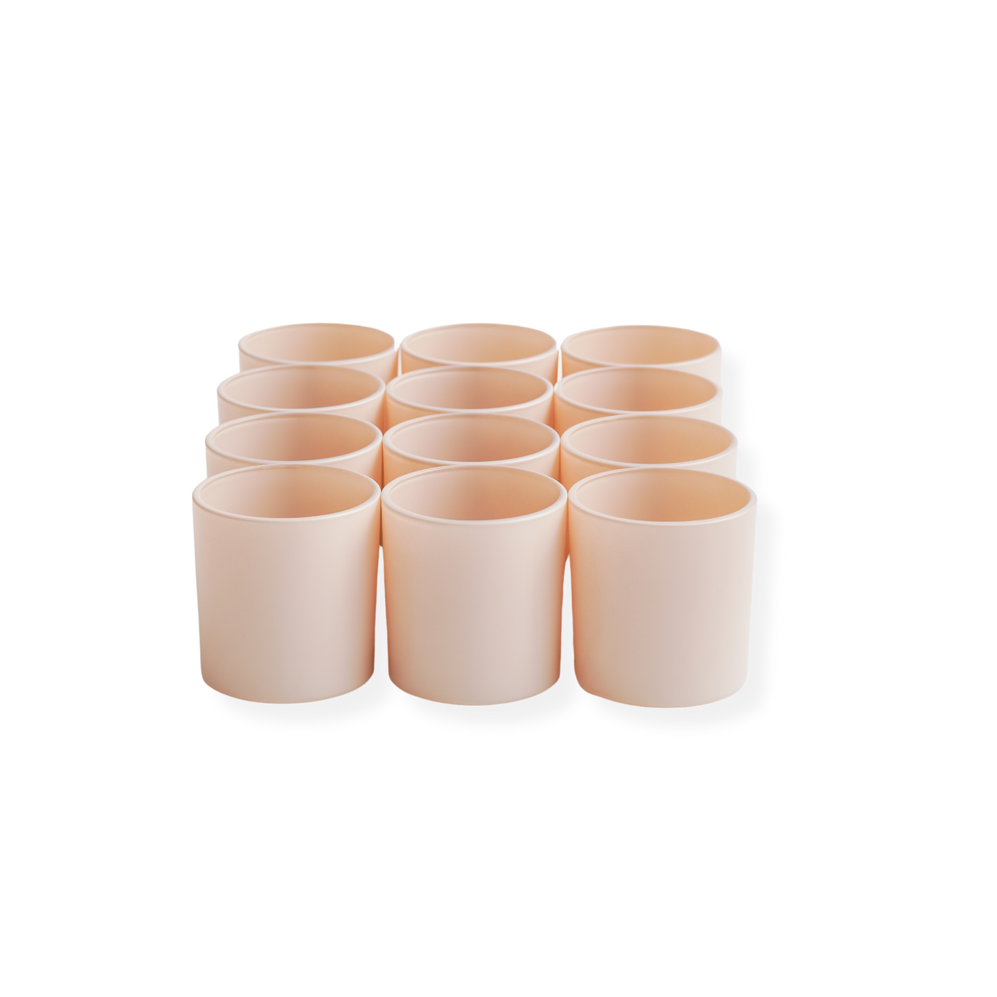 matte nude candle jars