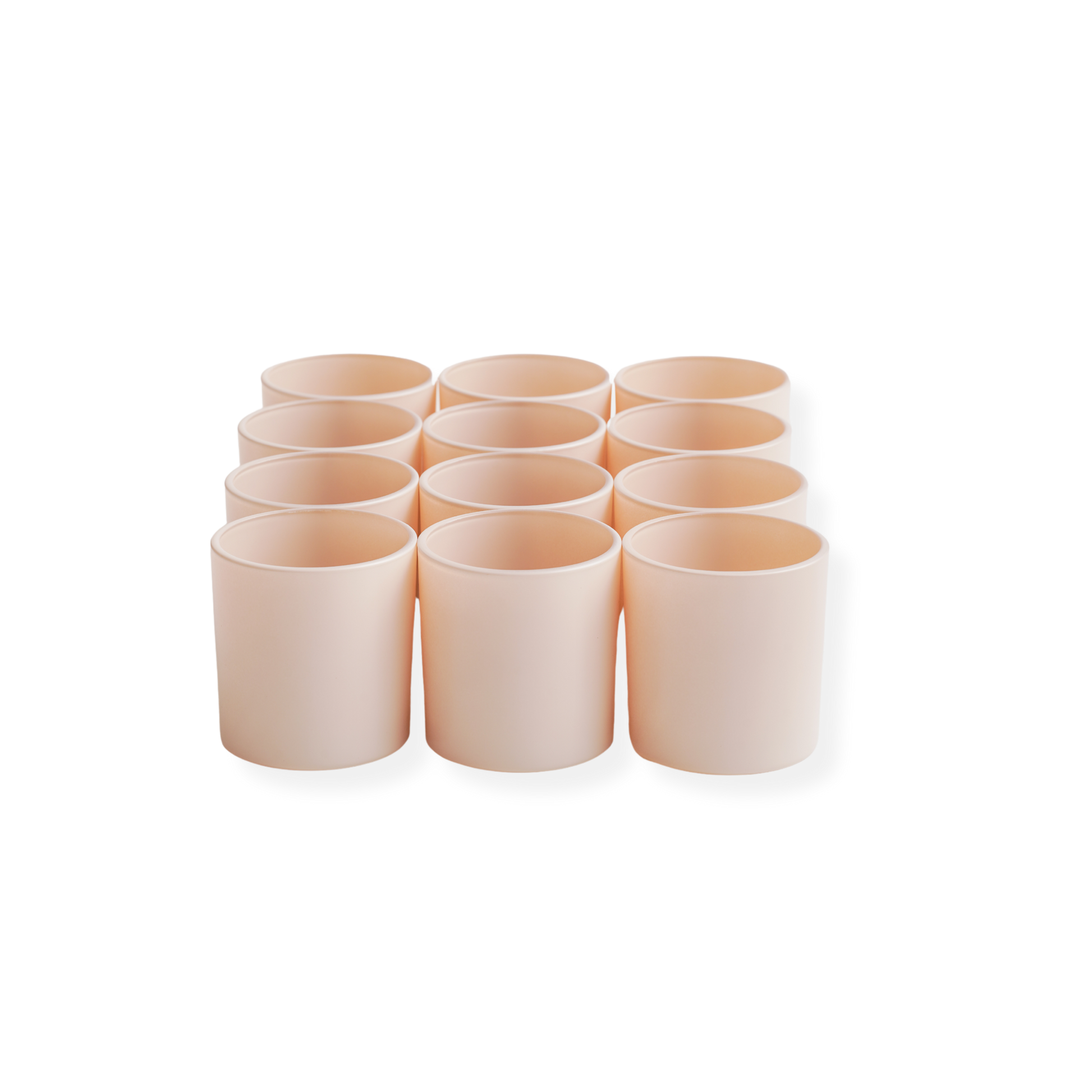 matte nude candle jars