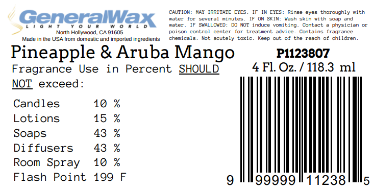 Pineapple & Aruba Mango Candle Fragrance Oil