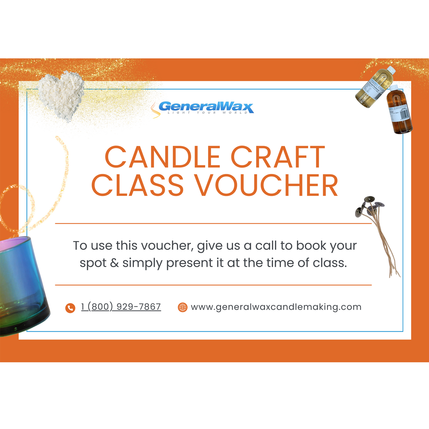 candle craft class voucher
