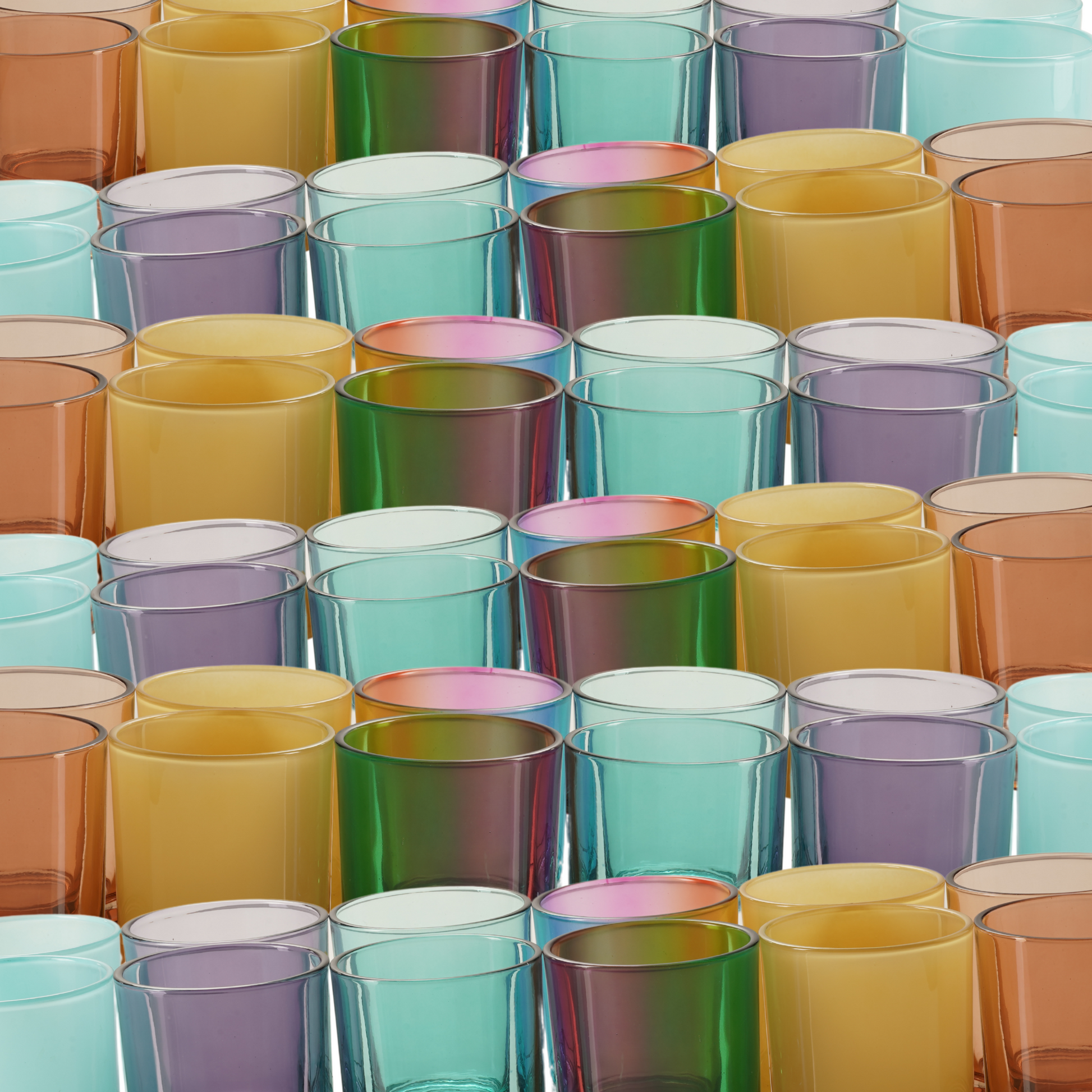 colorful candle jar kit