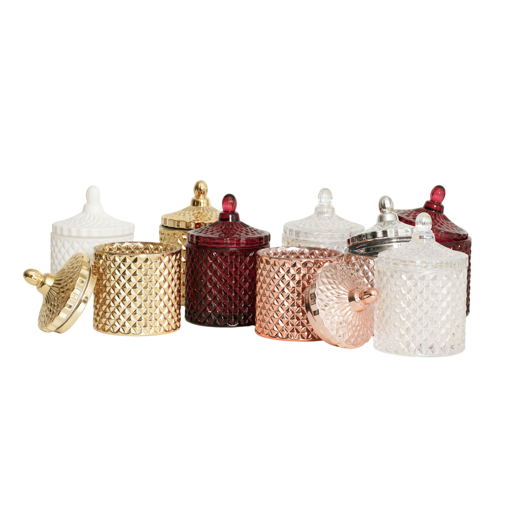 premium lidded candle jars for holiday gift sets