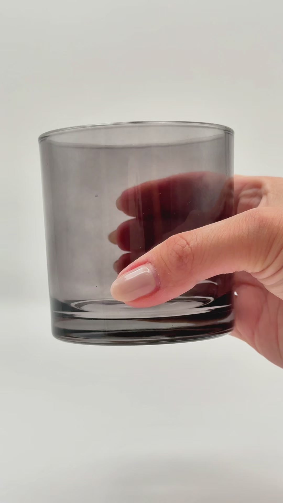 Charcoal Black Candle Vessel