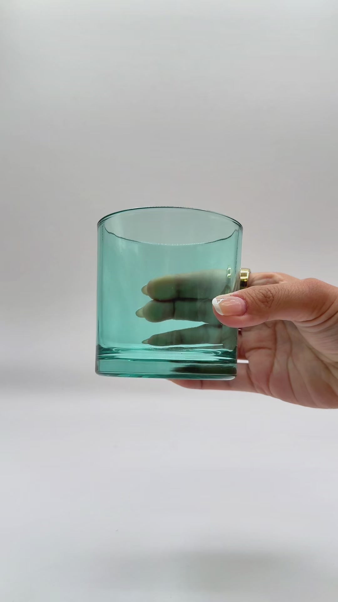 Monticiano Teal Candle vessels