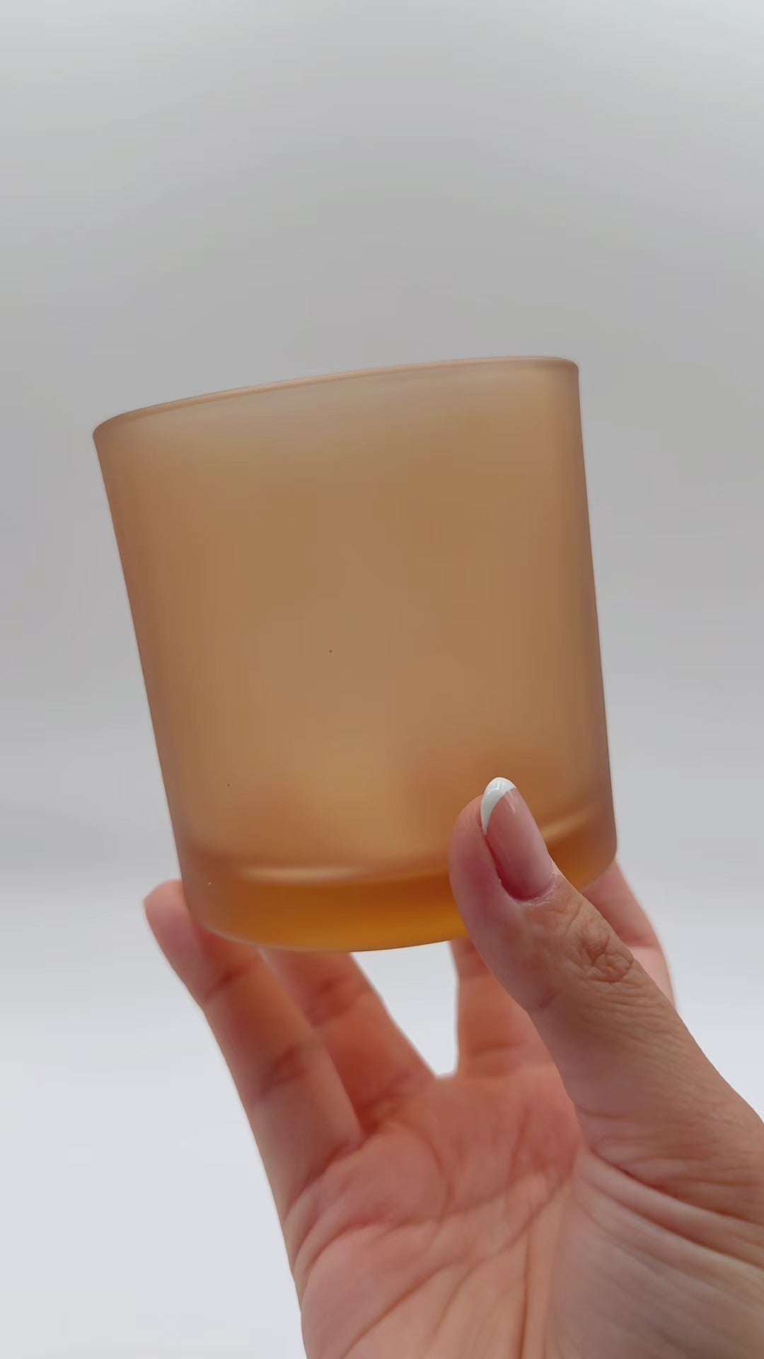 CHAMPAGNE FROSTED candle jar
