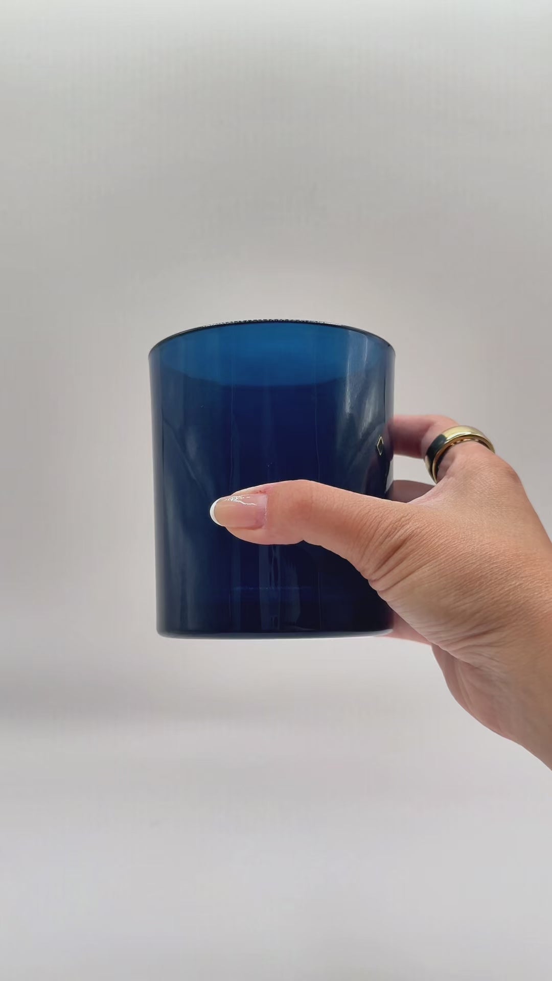 Havana galaxy blue candle jar