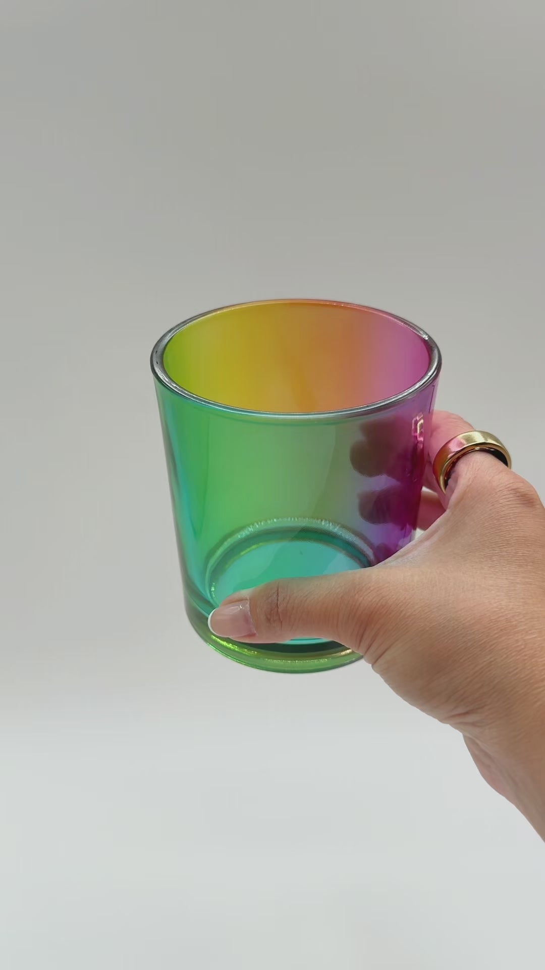 Havana rainbow candle jars