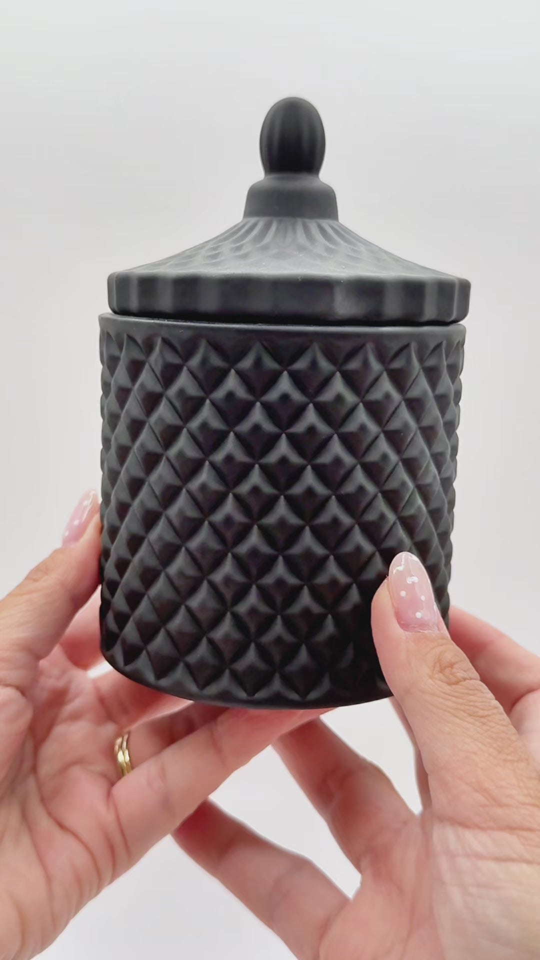 FRANCE MATTE BLACK candle vessel