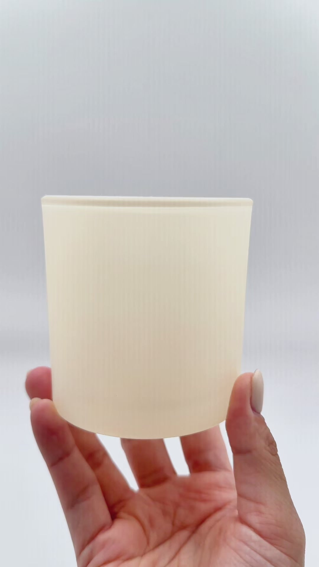 monticiano ivory candle jar matte finish 14oz