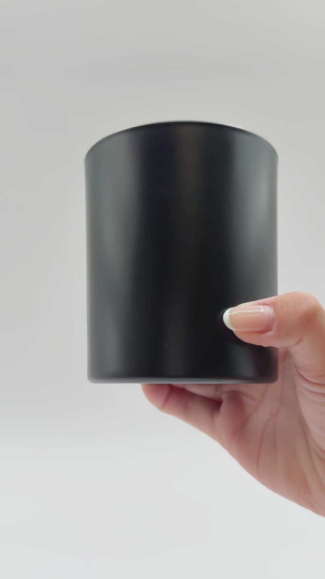 Havana matte black candle jars