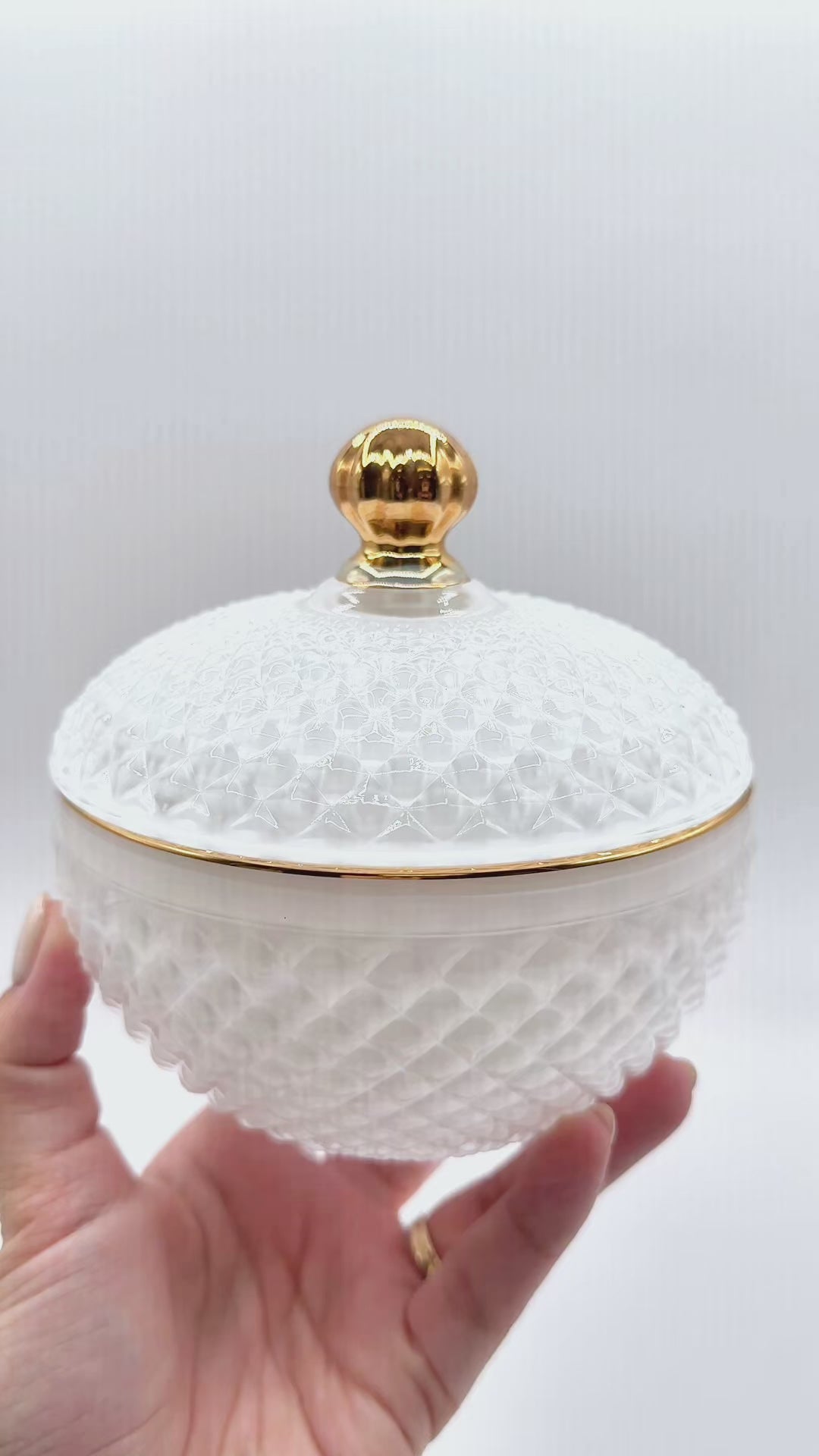 10 Oz Large Vanity White Candle Vessel