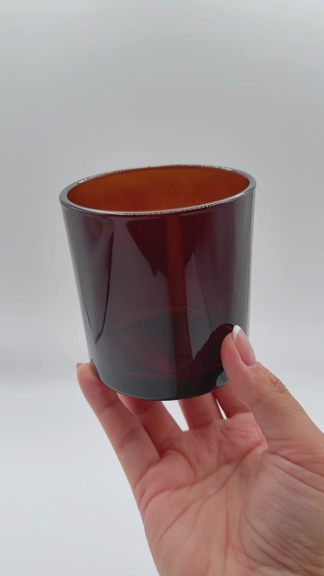 amber candle jar