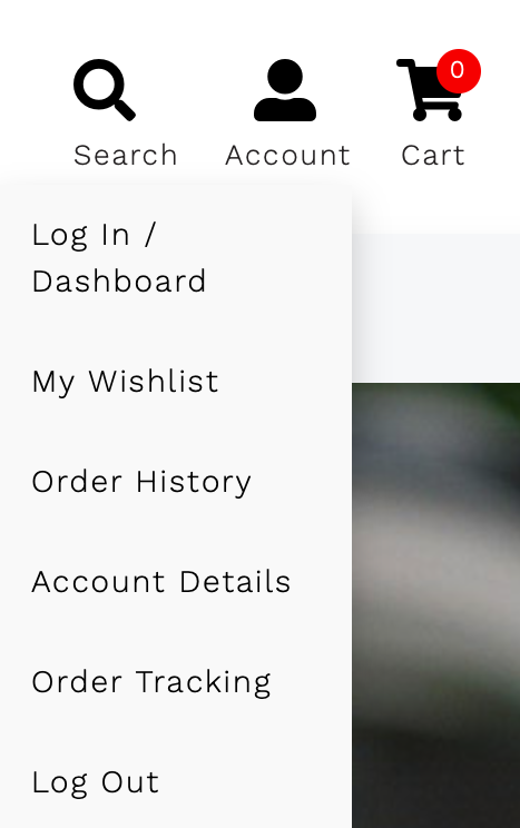 Account Menu & Member Services
