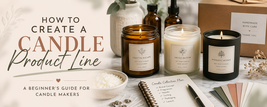 How to Create a Candle Product Line: A Beginner’s Guide for Candle Makers