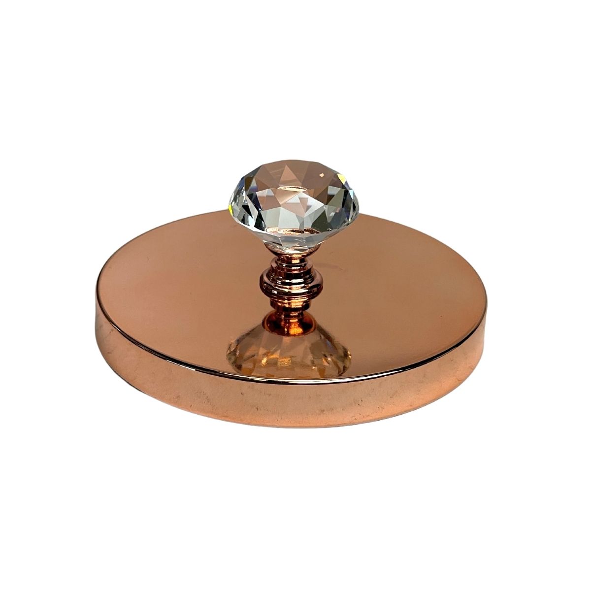 10 oz Rose Gold Diamond Lid