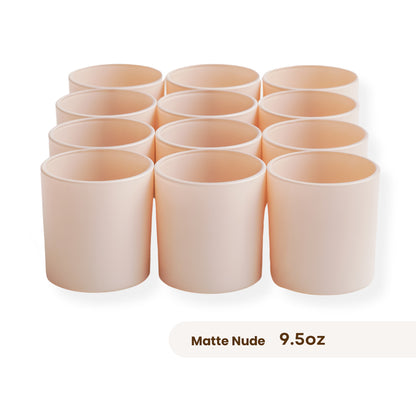 12 Monticiano matte nude candle jars