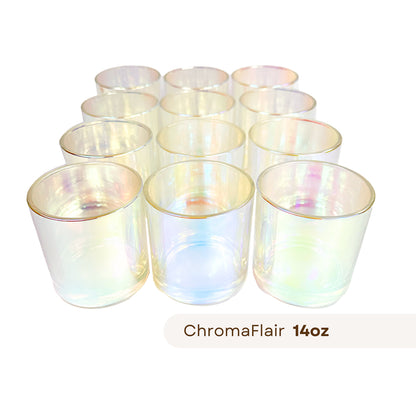 12 Havana chromaflair candle jar