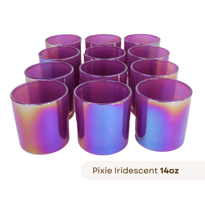 12 Havana pixie iridescent candle jars