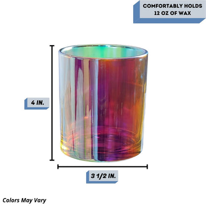 14 oz Chroma Flair candle vessel Measurement