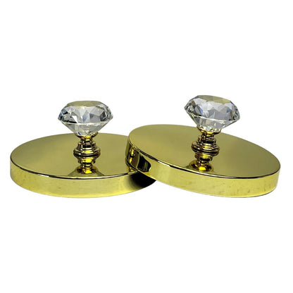 14 oz Diamond candle lid gold