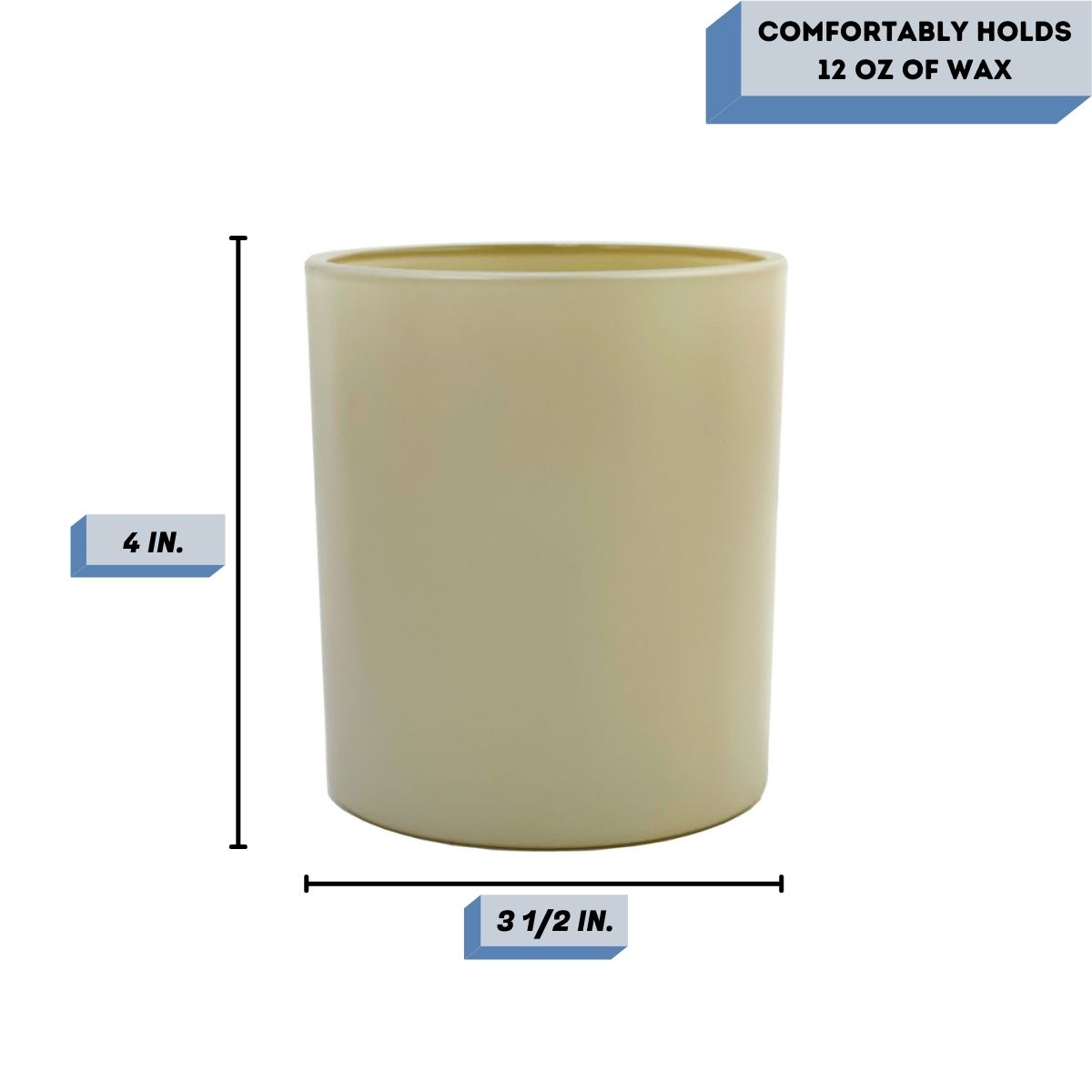 14 Oz. Havana Matte Nude Candle Vessel