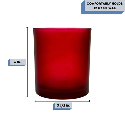 14 Oz. Havana Ruby Frosted Candle Jar