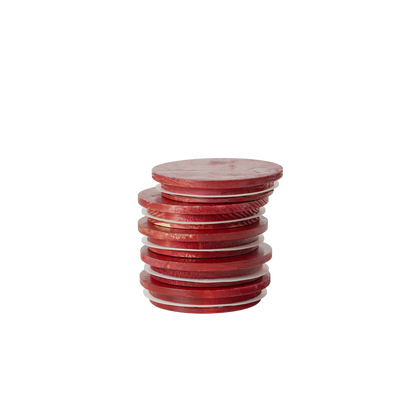 Red wood Lids for candle jars