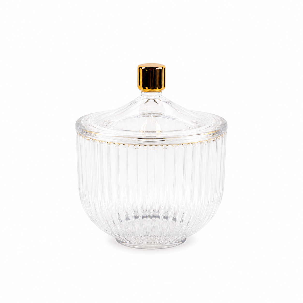 AURA Iridescent Luxury Candle Jar with Lid