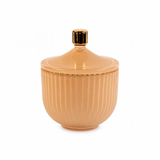 AURA Nude Luxury Candle Jar with Lid