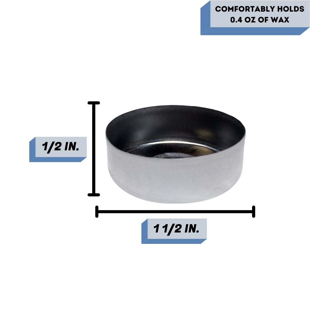 Aluminum tealight cups Measurements