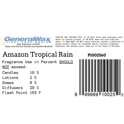 Amazon Tropical Rain label