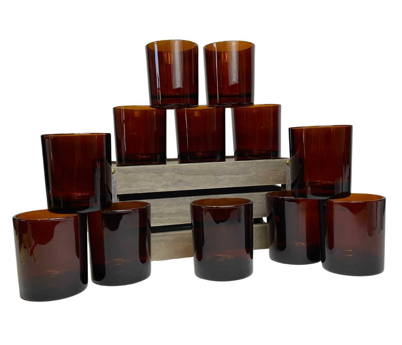 14 oz Amber candle vessel