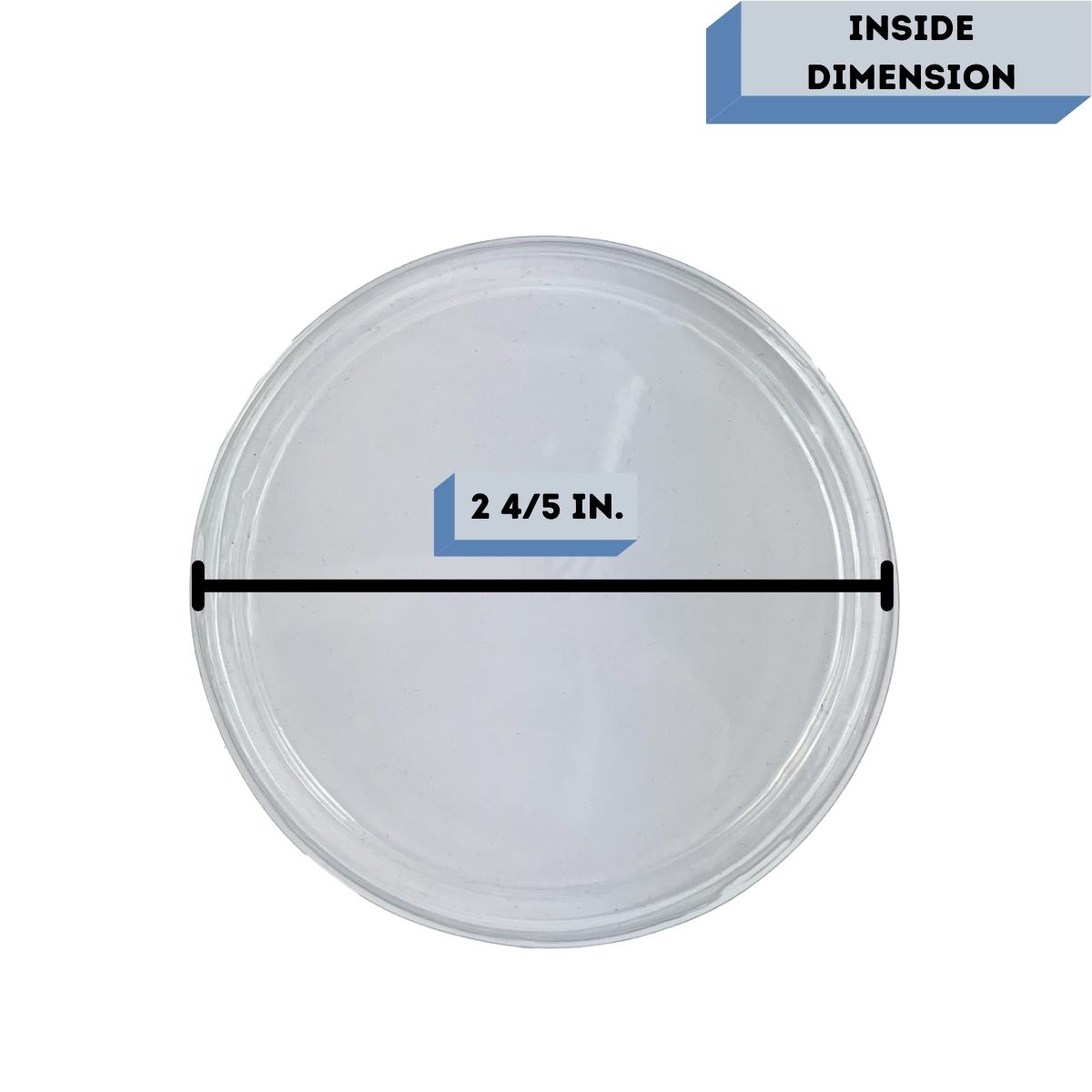 Bayside PVC candle jar lids Measurement