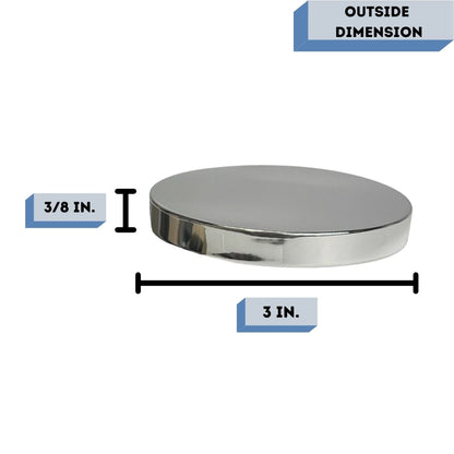 Bayside Silver candle jar Lid Measurement