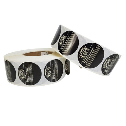 Black candle label Roll