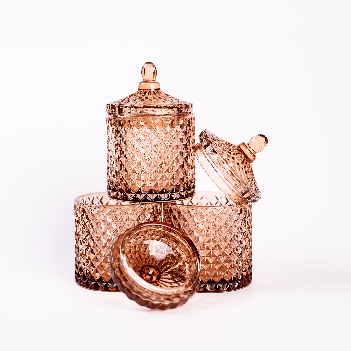 10 Oz France Clear Bronze Candle Vessel